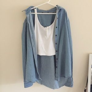 Light Vintage Thin Boyfriend Style Denim Jacket